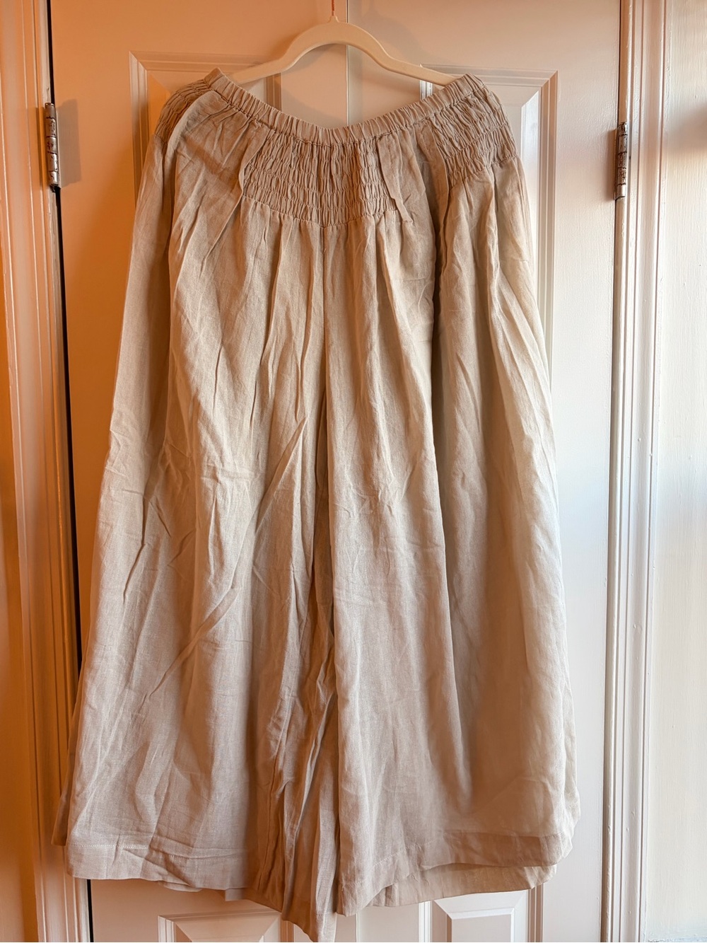 NWT Free People cotton wide leg gauzy cotton hippie boho chic pants medium